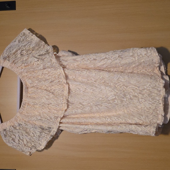 Chic Lace Ruffle Blouse in Pink - Picture 4 of 4